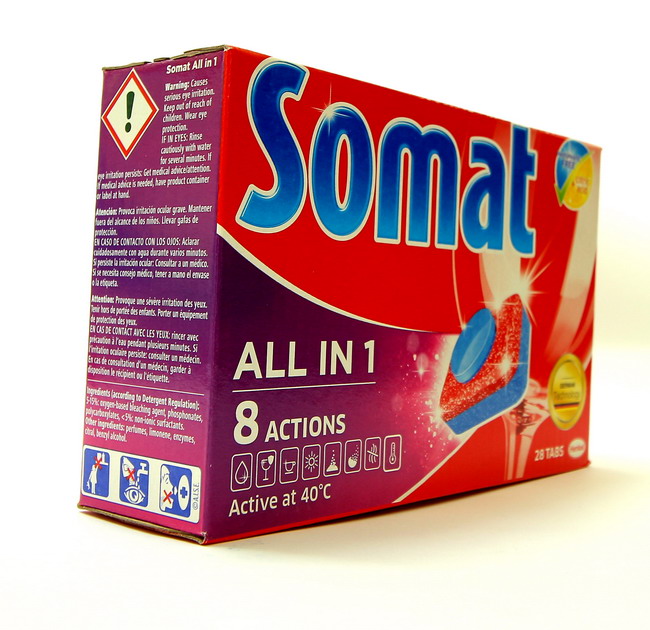 Viên rửa bát, chén Somat All in One – 8 Actions